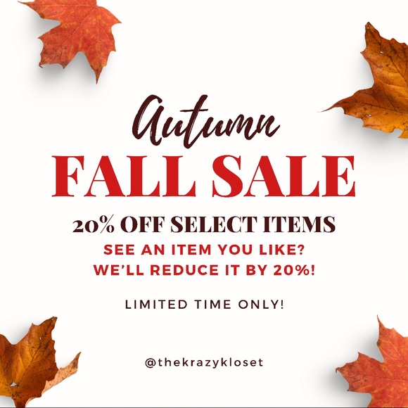 🍁 KRAZY DEAL 20% OFF 🍁 CLICK LISTING FOR MORE DETAILS